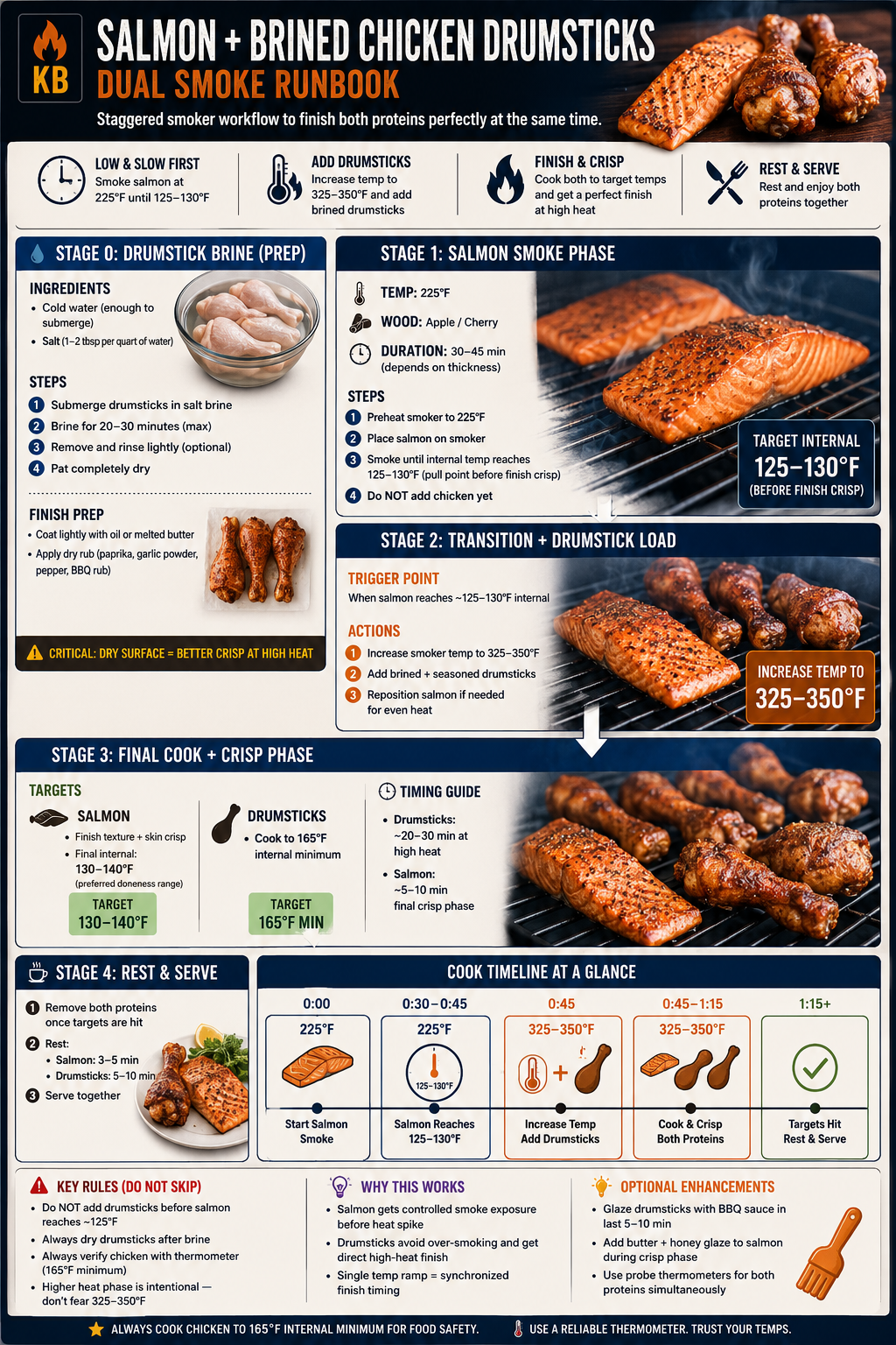 Derricks-Salmon+Brined-Chicken-Drumsticks-Dual-Smoke-Runbook